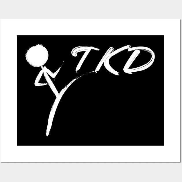 Brushed TKD Logo Taekwondo Wall Art by SpinningKickTKD